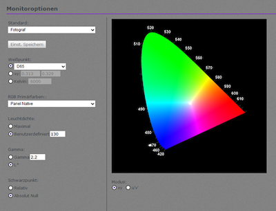 Kalibrierungssoftware Test Monitor für Fotografen