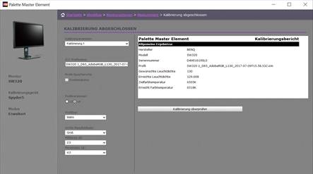 Kalibrierungssoftware Test Monitor für Fotografen