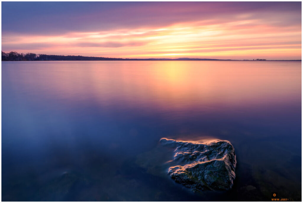 Sonnenuntergang in Steinhude am Steinhuder Meer - Langzeitbelichtung