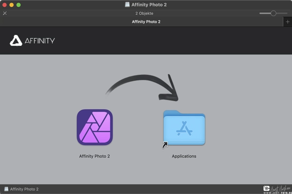 Anleitung Affinity Photo Installation auf macOS